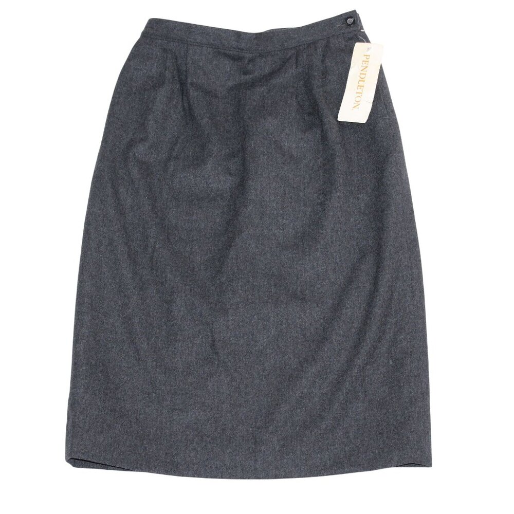 NWT Pendleton Womens Size 12 Modest A-Line Skirt Gray 100% Wool Everyday Wear
